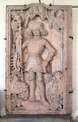 Tombstone of Frederick IX of Ptuj, Castle in Ptuj, town on the Drava River banks, Lower Styria Region, Slovenia 