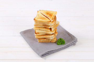 slices of toasted bread