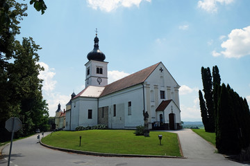Fototapeta premium Church of Holy Trinity in Velika Nedelja, Slovenia 