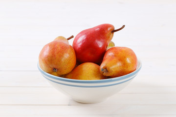 ripe red pears