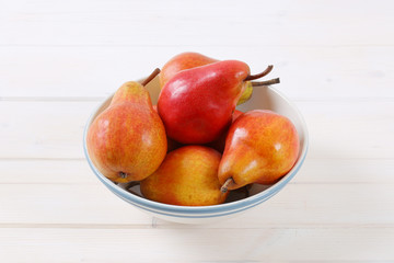 ripe red pears