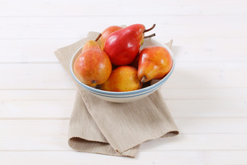 ripe red pears