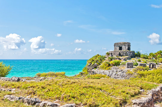 Tulum Ruins by the Caribbean Sea