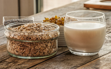 breakfast, oat flakes