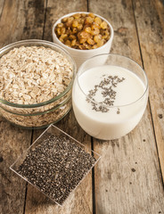 breakfast, oat flakes