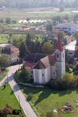Fototapeta na wymiar Parish Church of Saint Martin in Scitarjevo, Croatia.