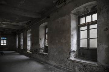 Fototapeta na wymiar abandoned building interior