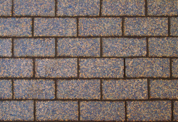 Granite, rectangular tiles. Tile for paving roads, natural color.