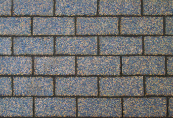 Granite, rectangular tiles. Tile for paving roads, natural color.