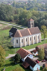 Fototapeta na wymiar Parish Church of Saint Anthony of Padua in Bukevje, Croatia.