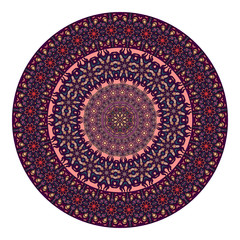 Flower mandala. Vintage decorative elements.