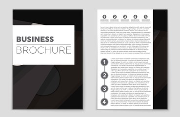 Naklejka premium Abstract vector layout background set. For art template design, list, front page, mockup brochure theme style, banner, idea, cover, booklet, print, flyer, book, blank, card, ad, sign, sheet,, a4.