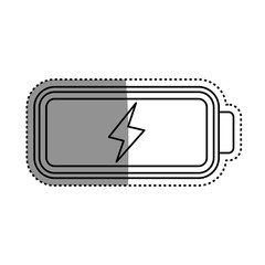 Eletric battery rechargeable vector illustration graphic design