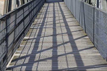 shadow on a bridge