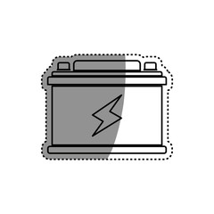 Battery car isolated vector illustration graphic design