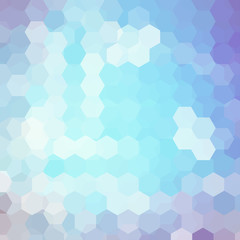Abstract background consisting of blue, white hexagons. Geometric design for business presentations or web template banner flyer. Vector illustration