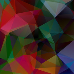 Obraz premium Background of red, green, black, brown geometric shapes. Colorful mosaic pattern. Vector EPS 10. Vector illustration