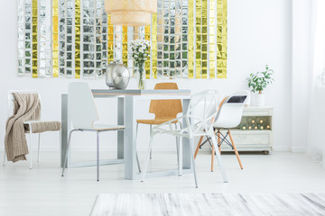 Room with dining table