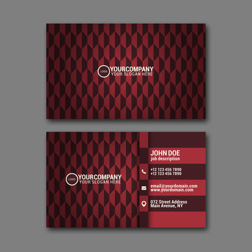 Elegant business card design template for creative design.