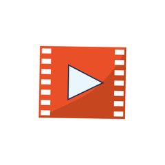Fototapeta premium Video media player vector illustration graphic design