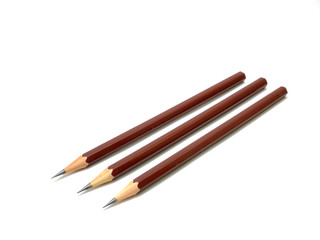 Pencils on white