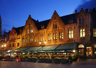 Fototapeta na wymiar Markt - Market square in Bruges. Belgium