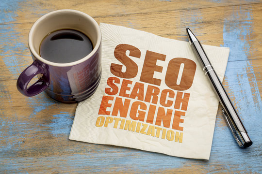 SEO search engine optimization word abstract