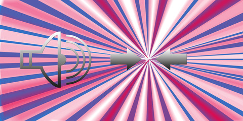 Fototapeta premium Schall -Abstrakte Illustration