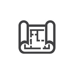 Plan icon. vector illustration