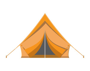Camping tent. Tourism, travel, vacation, sport.