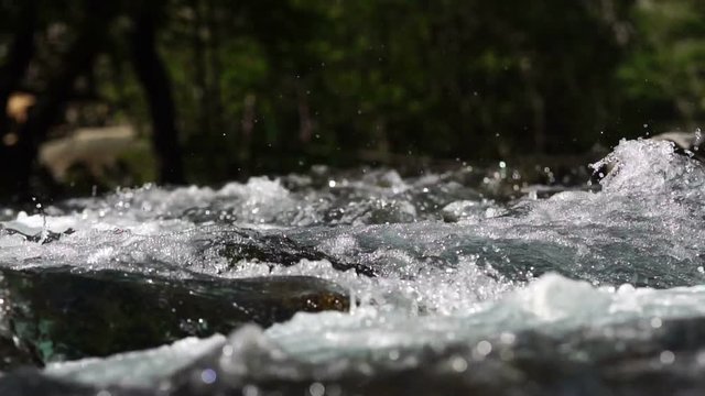 A river flowing over the rocks beatiful scene