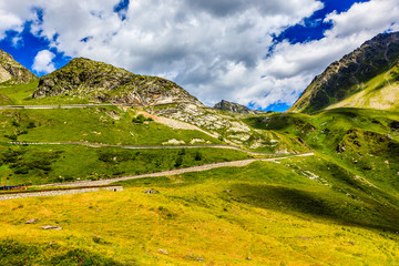 A beautiful summer day in the Swiss Alps