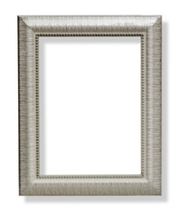 Fototapeta premium silver frame isolated