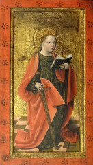 St. Catherine of Alexandria, the altarpiece from the parish church of St. Vitus in Vrbovec,...