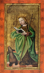 St. Martha, the altarpiece from the parish church of St. Vitus in Vrbovec, exhibited in Museum of...