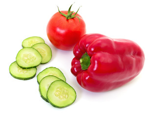 Set of different vegetables.