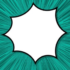 Abstract creative concept vector comic pop art style blank, layout template with clouds beams and isolated dots background. For sale banner, empty speech bubble set, illustration halftone book design.