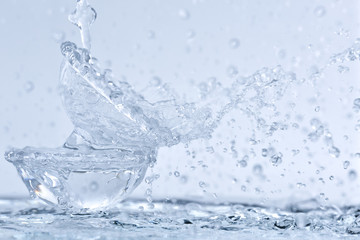 water splash isolated on white background 