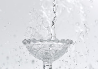 water splash isolated on white background 