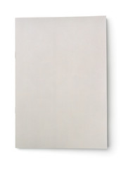 Blank grey brochure cover