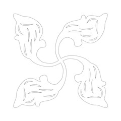 Vector image of an abstract design element