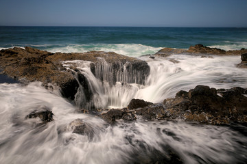 Fototapeta premium Water Spout Thors Well Oregon Coast