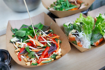 Street food, catering, restaurant delivery, market