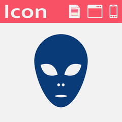 alien vector flat icon