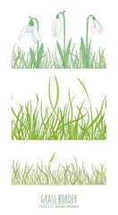 Grass natural border