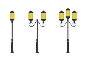 Retro street lights