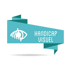 Logo handicap visuel.