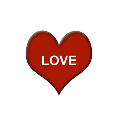 Herz Button - Liebessymbol
