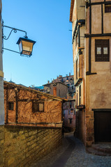 Fototapeta premium Street view in Albarracin, Spain