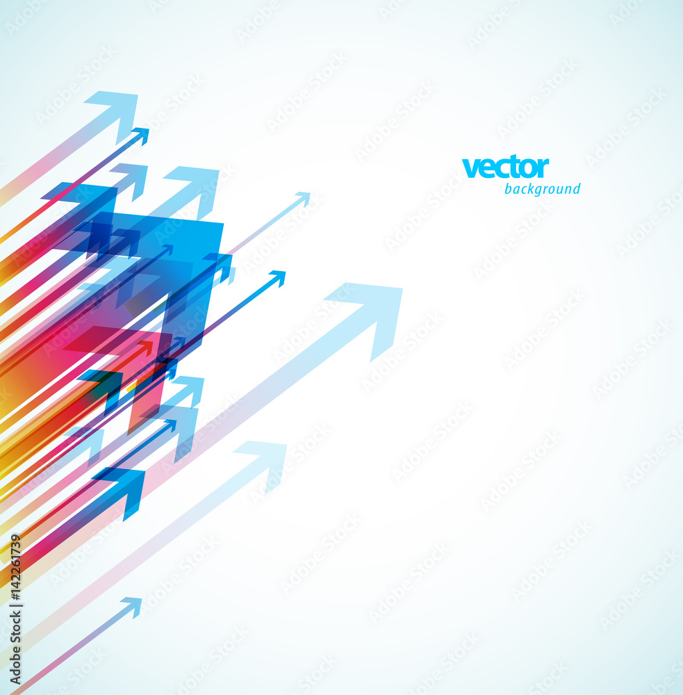 Canvas Prints abstract colorful arrows background wallpaper.
